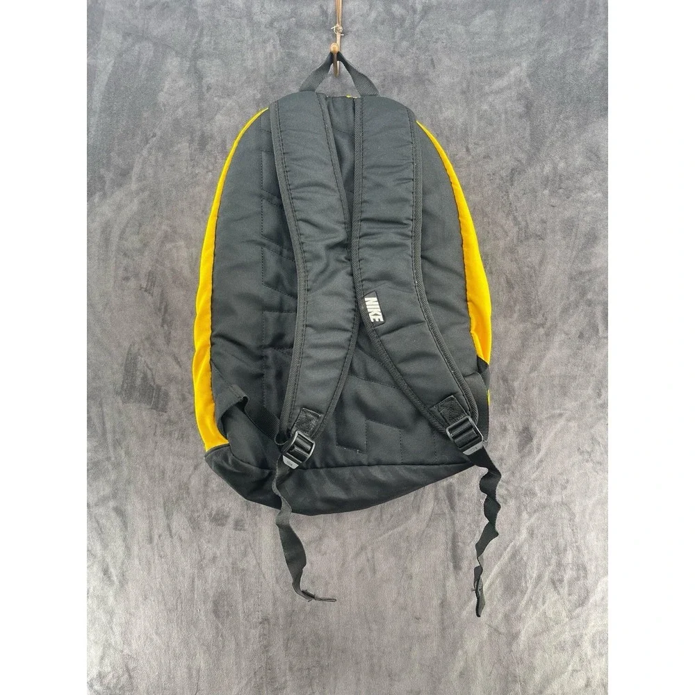 Rare VTG‎ Nike Y2K Soccer Backpack #13 Yellow Black School Sports Bag Unisex